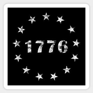 Betsy Ross Stars 1776 Sticker